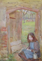 At the Orchard Gate, 1903 (wc och kroppsfärg på papper)